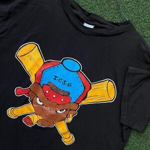 Vintage 90s Single Stitch Graphic Man Smoking‎ Baseball Tee Shirt